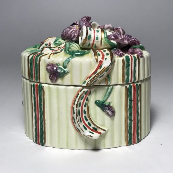 Vintage Fitz and Floyd Essentials Trinket Box Jewe - Picture 2 of 12